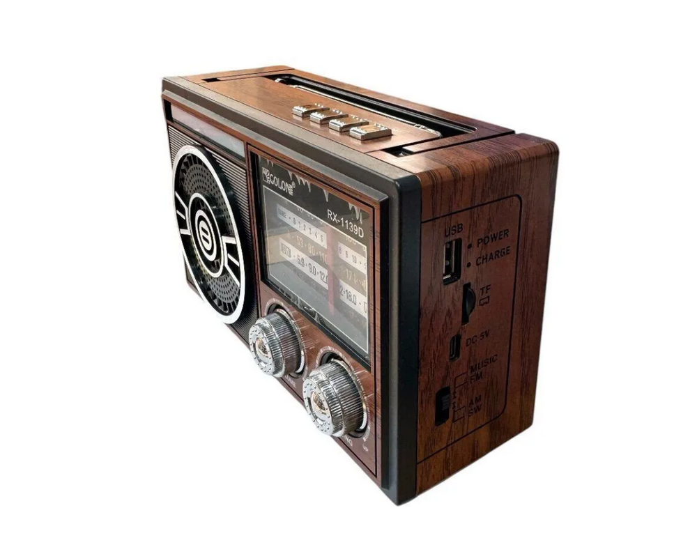 Радиоприемник с MP3 плеером и Bluetooth TWS AC/DC RX-1139D
