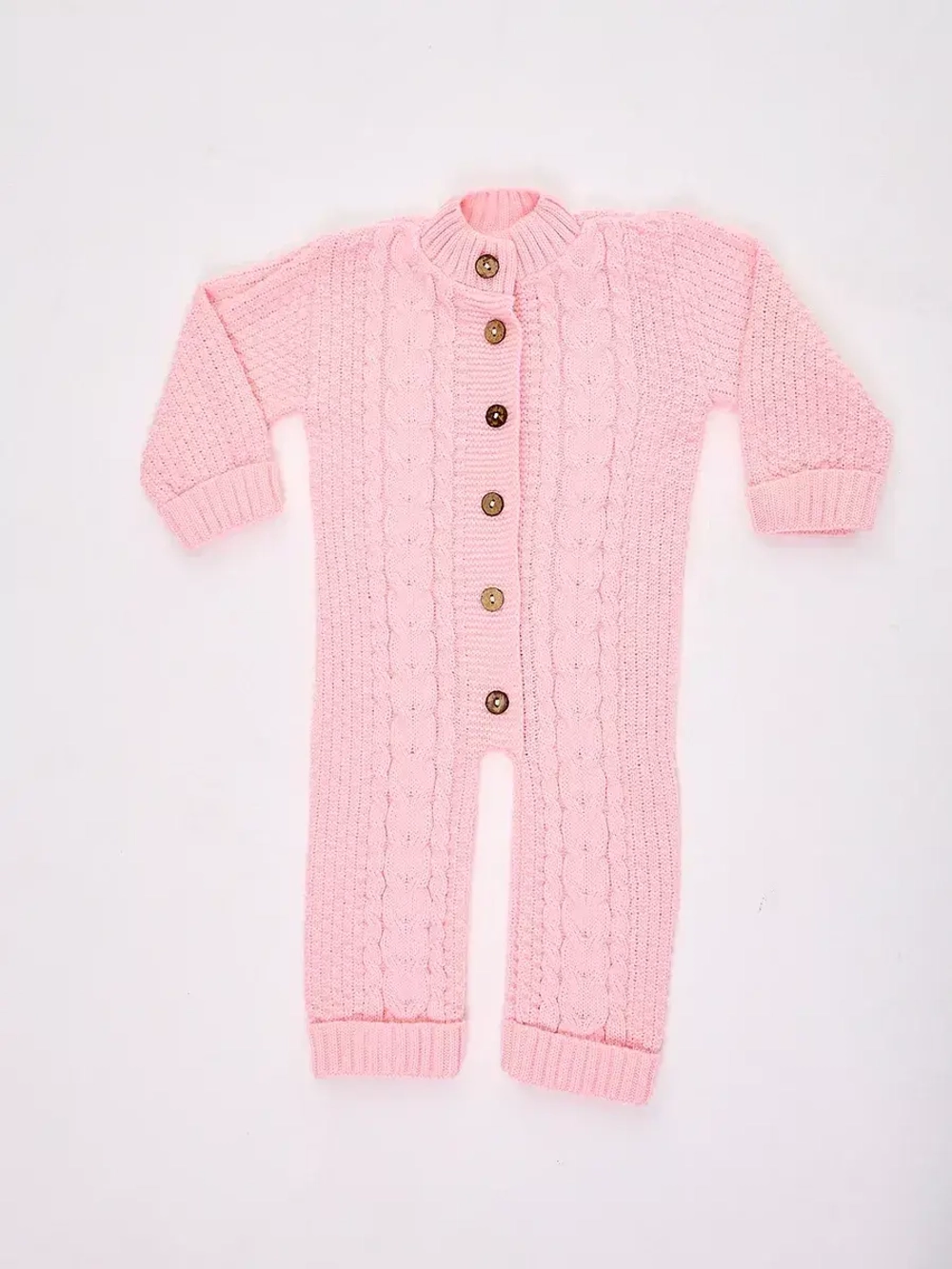 вязаный комбинезон для новорожденных