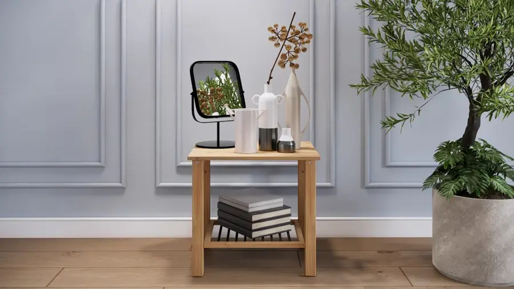 Тумба прикроватная - аналог IKEA /HEMNES / ХЕМНЭС/ ХЕМНЕС / ВОЙВЫВ / ИКЕА 50х40 см, светло-коричневый