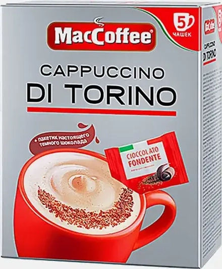 Кофе растворимый Maccoffee Cappuccino Di Torino 5 саше 127.5г