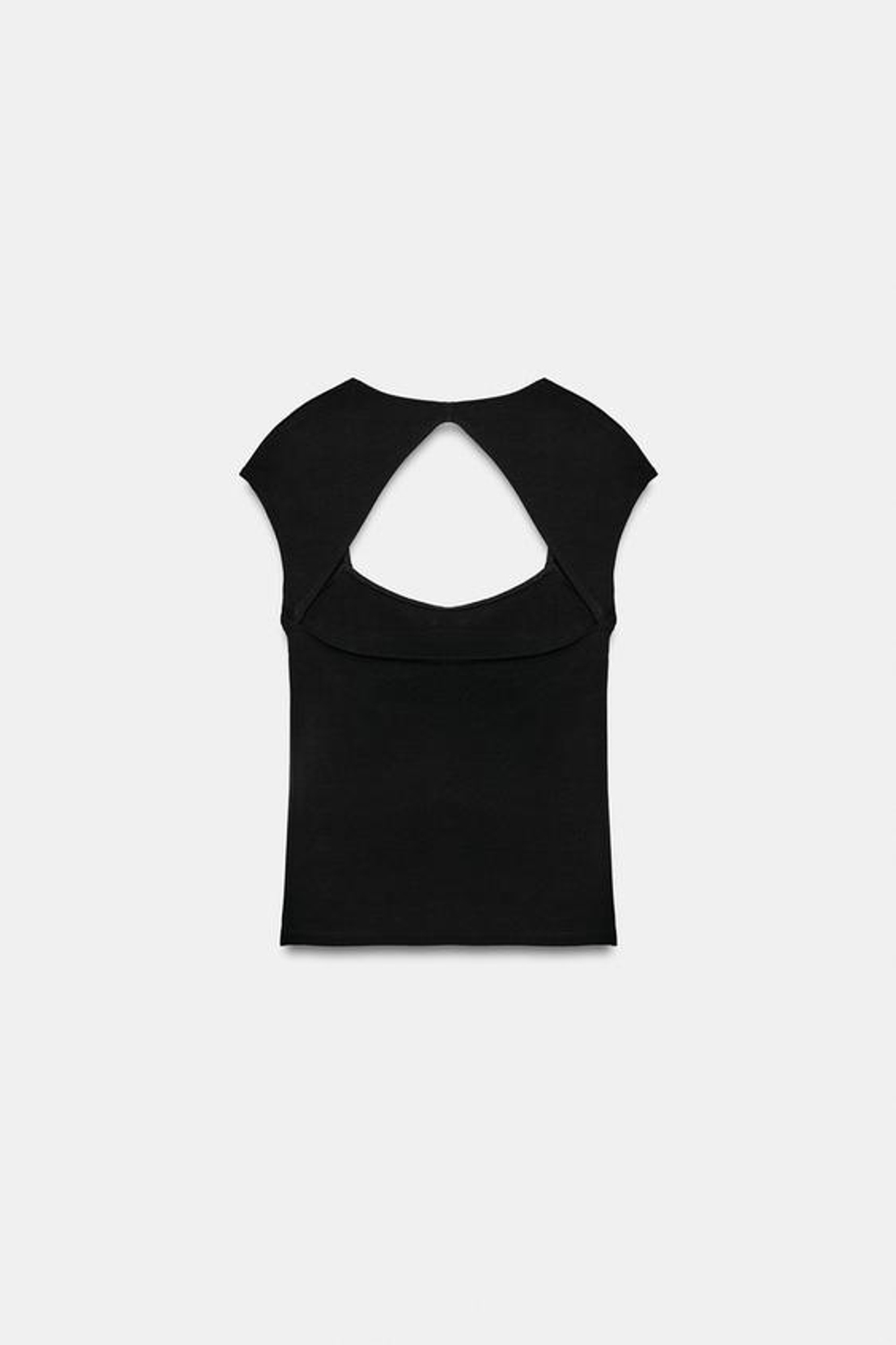 ZARA ТОП С ВЫРЕЗОМ НА СПИНЕ, ЧЕРНЫЙ