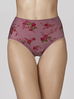 Высокие трусики Charming с розочками (Размер: 4X) (Цвет: бежевый)