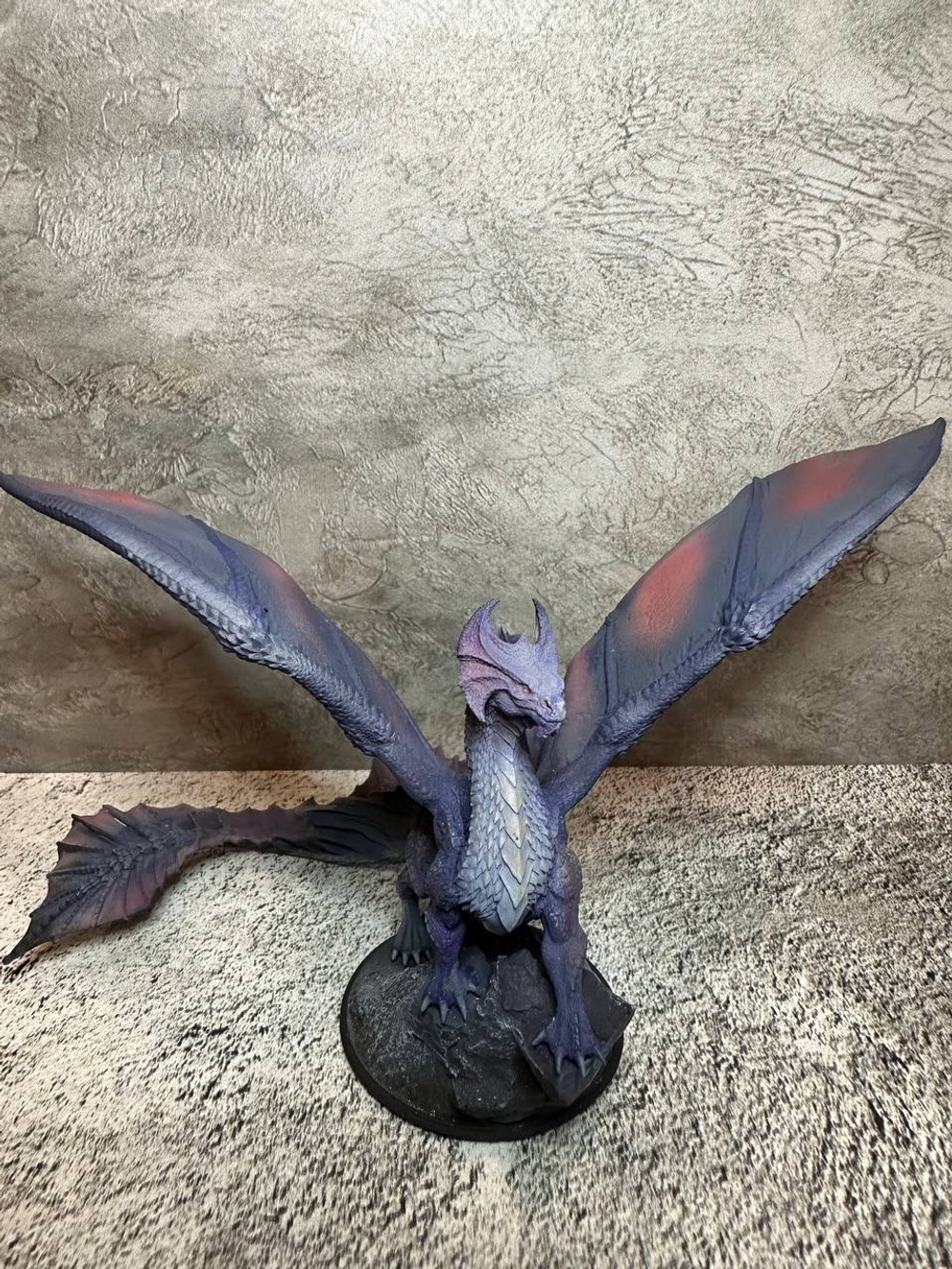 Dragon дракон синий фигурка (окрашена)