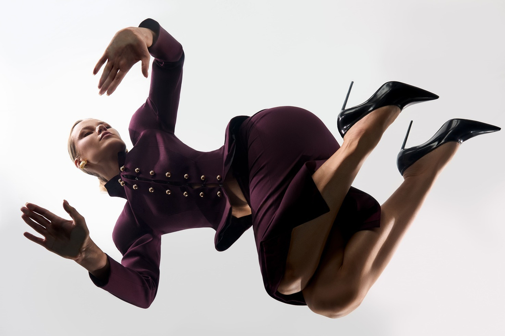 Юбка миди прямая из вискозы