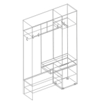 Прихожая с пеналом и антресолью "СИЦИЛИЯ" (Правая/Левая)