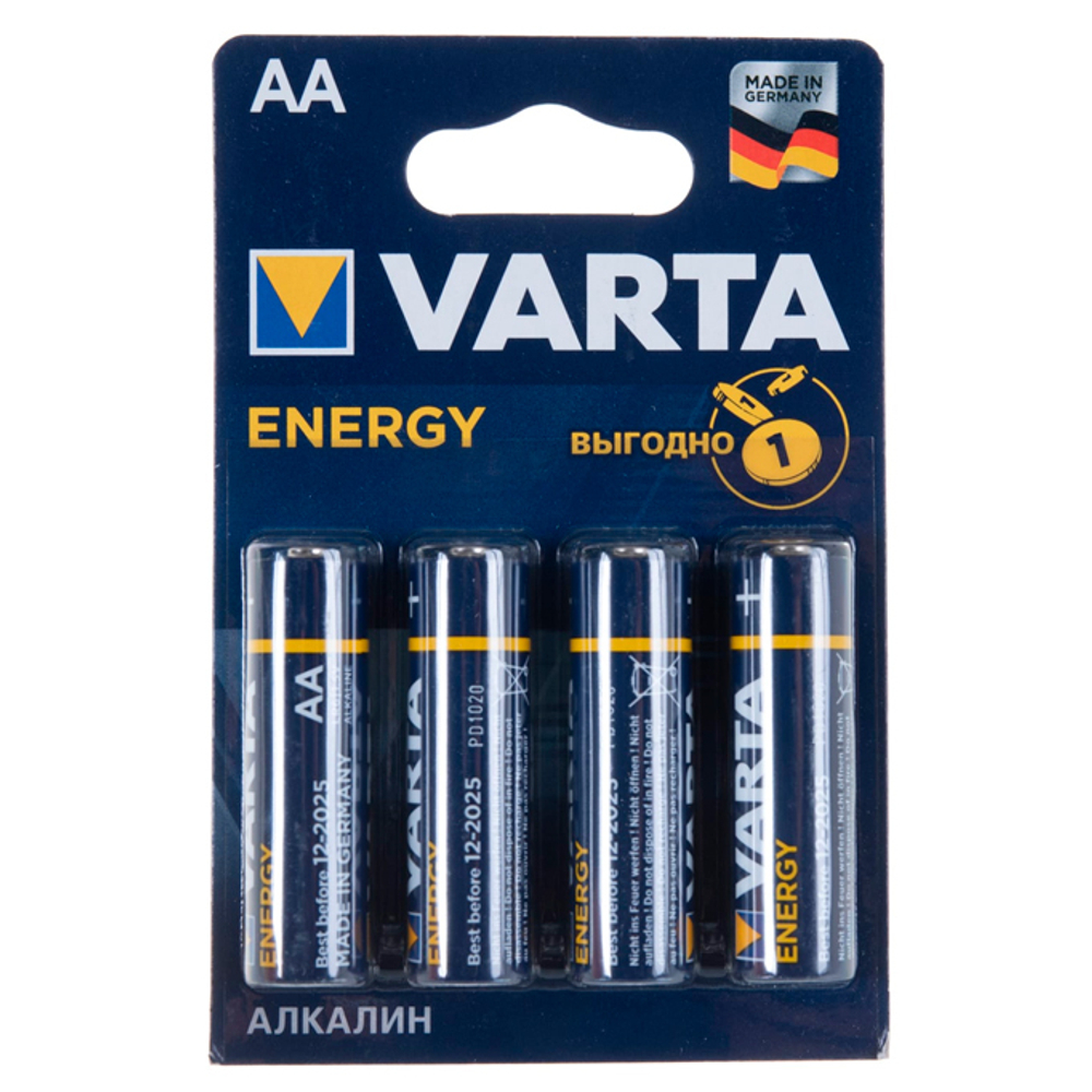 Батарейки VARTA ENERGY "AA" 4шт.