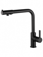 Смеситель для кухни c подключением фильтра WONZON & WOGHAND, Черный матовый (WW-88458008-MB)