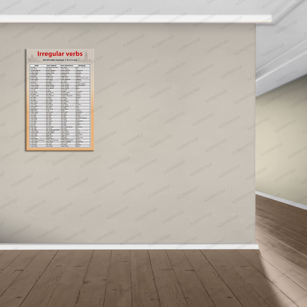 Стенд Английский. Irregular verbs. Неправильные глаголы 2817