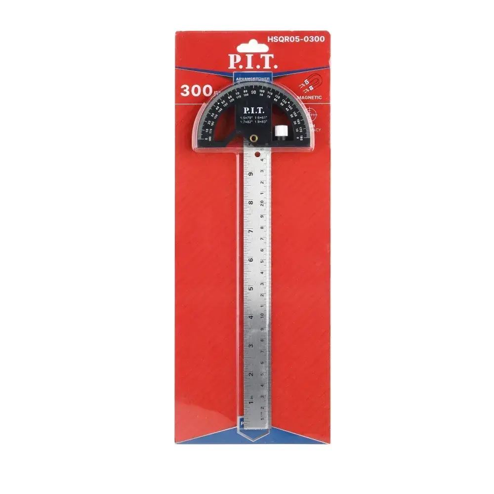 Транспортир с линейкой (HSQR05-0300)