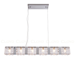 Подвесной светильник Cloyd CORUND-A P6 / шир. 86 см - хром (арт.10711)