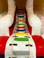 Надувная водная горка с бассейном «Бельчонок», 12*6,5*4,5 м