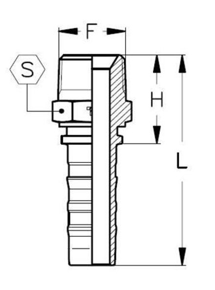 Фитинг DN 38 BSPT 1.1/2 CS TIEFFE
