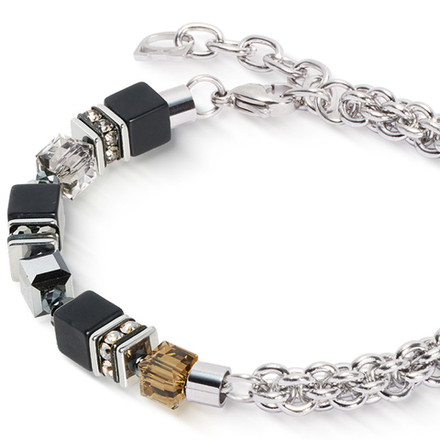 Браслет Coeur de Lion Black-Silver 3021/30-1317