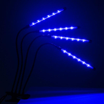 Светильник светодиодный "КРИСТАЛЛ" CTL2-USB-bl Agro 4х10Вт IP40 для растений спектр 4 плафона на прищепке пульт на шнуре красн./син. ФАZА 5068810