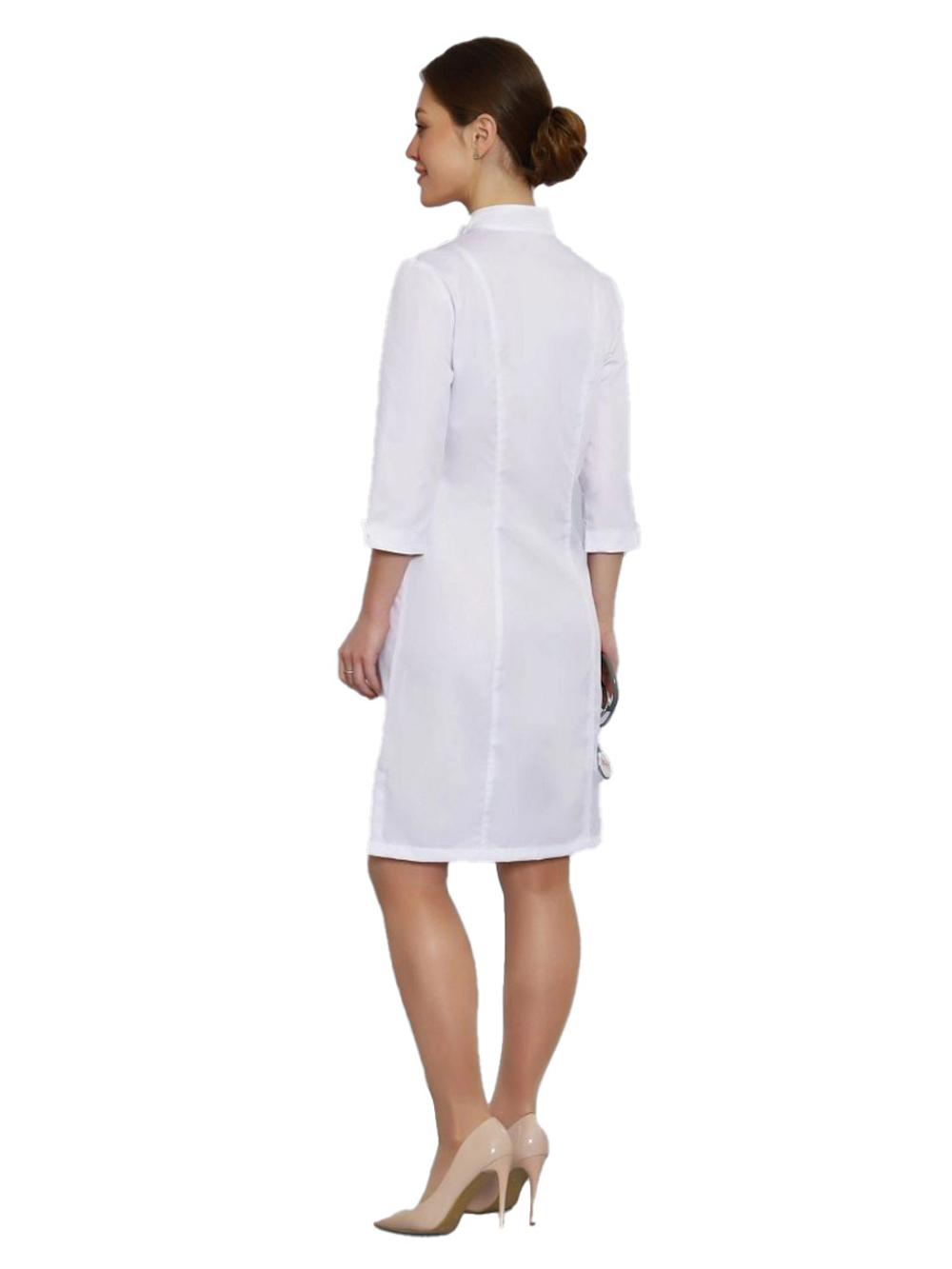 Халат медицинский женский Doctor Big 207 Ultra, 3/4 рукав, белый, 48