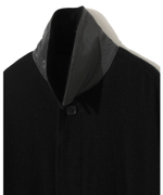 UNDERCOVER ПАЛЬТО ЧЕРНОЕ КОМБИНИРОВАННОЕ