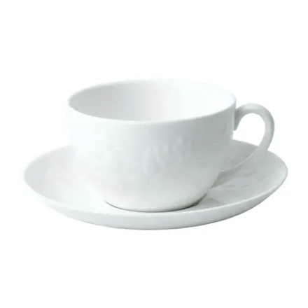 Wedgwood Чайная чашка White Wild Strawberry 200 мл с блюдцем