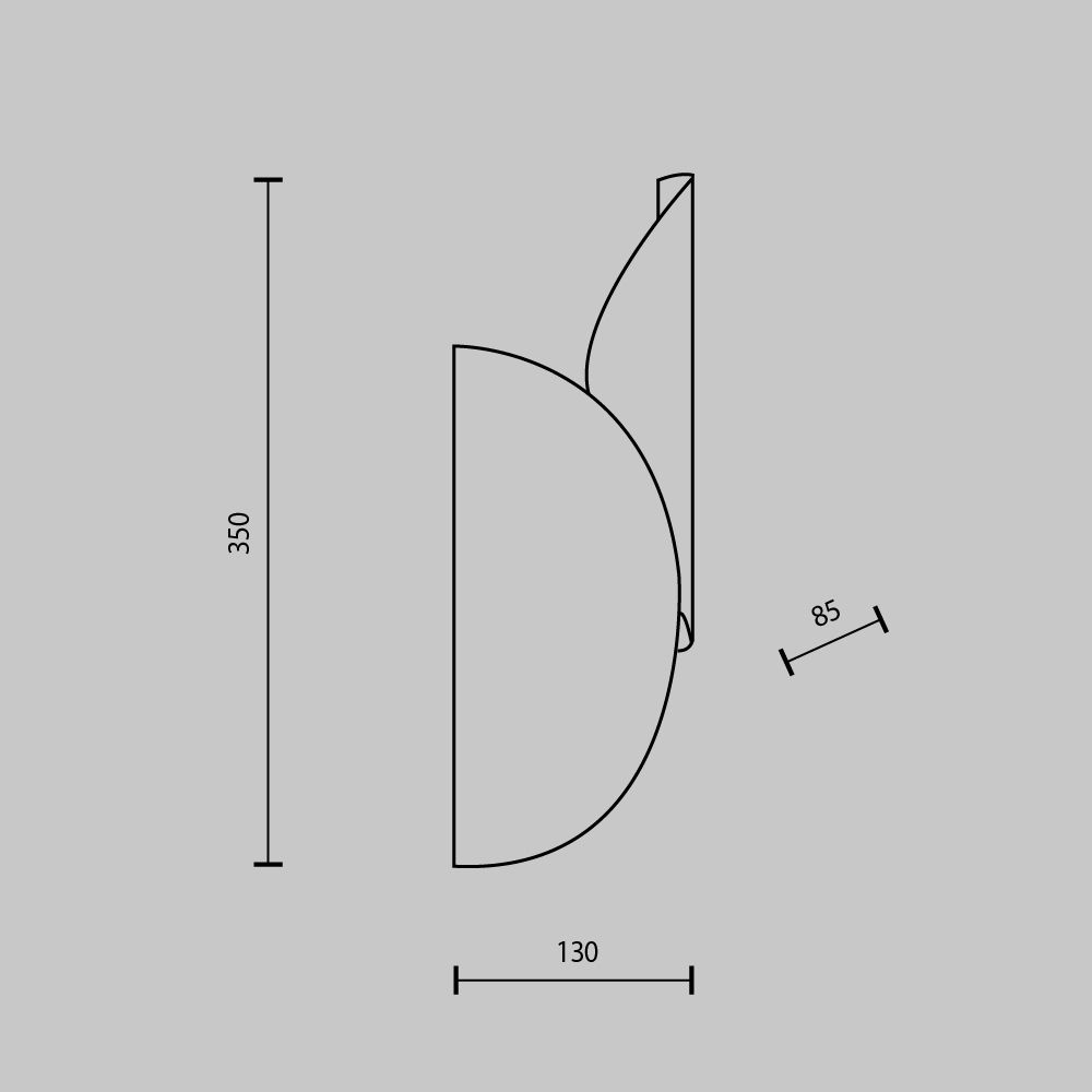 Светильник настенный Maytoni Organic MOD225WL-02B2