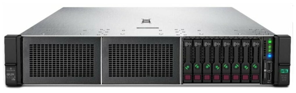 Сервер Hewlett Packard Enterprise Proliant DL380 Gen10 (P24842-B21) 1 x Intel Xeon Silver 4214R 2.4 ГГц/32 ГБ DDR4/без накопителей/количество отсеков 2.5" hot swap: 8/1 x 800 Вт/LAN 1 Гбит/c