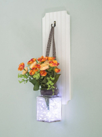 Декор для дома и интерьера букет цветов в вазе с подсветкой