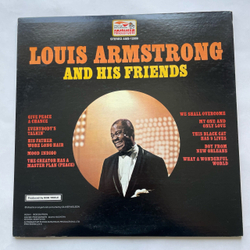 Винтажная виниловая пластинка LP Louis Armstrong And His Friends (США 1970) What A Wonderful World