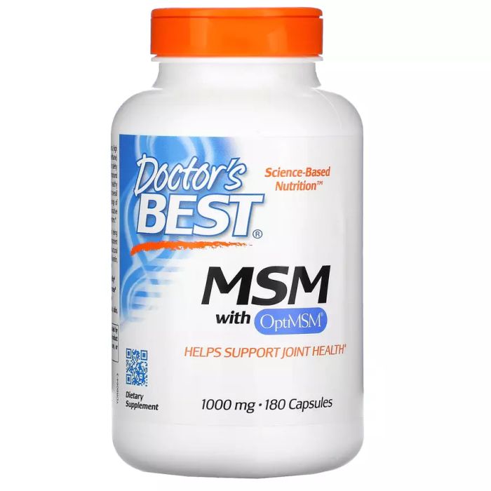 МСМ с OptiMSM 1000 мг, MSM with OptiMSM 1000 mg, Doctor&#39;s Best, 180 капсул