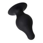 Черная анальная втулка 8см Erotist Toys Anal Plug Spade Size S