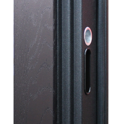 Входная металлическая дверь АСД Дуэт Орех тисненый / Дуб фактурный горький шоколад