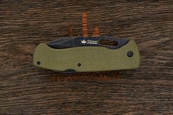 Нож складной Kizlyar Supreme Ute, клинок 85мм, сталь 440C, рукоять G10 зелёный