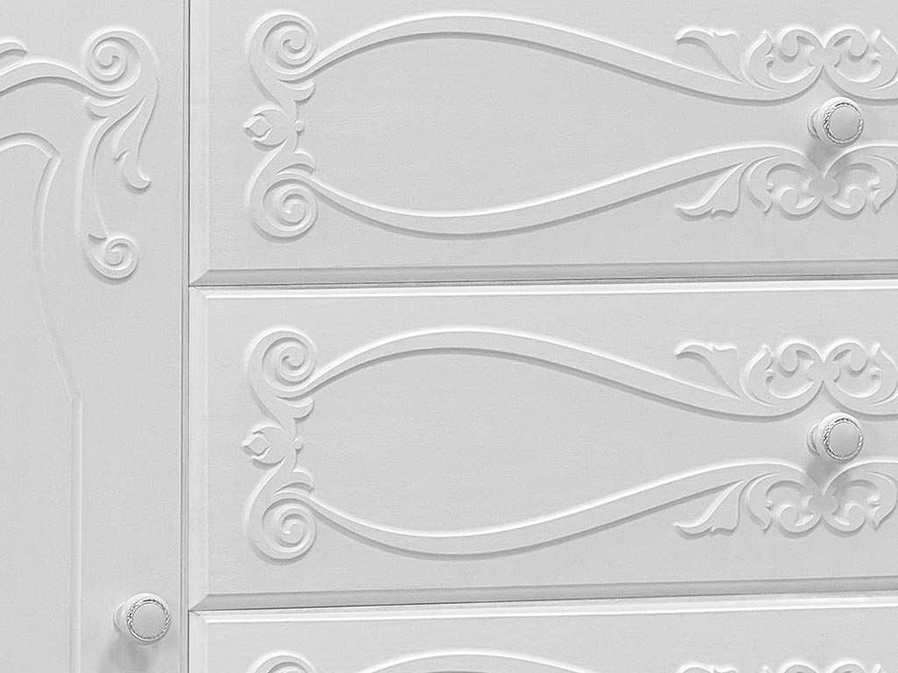 Спальня Италия-3 мягкая спинка белое дерево