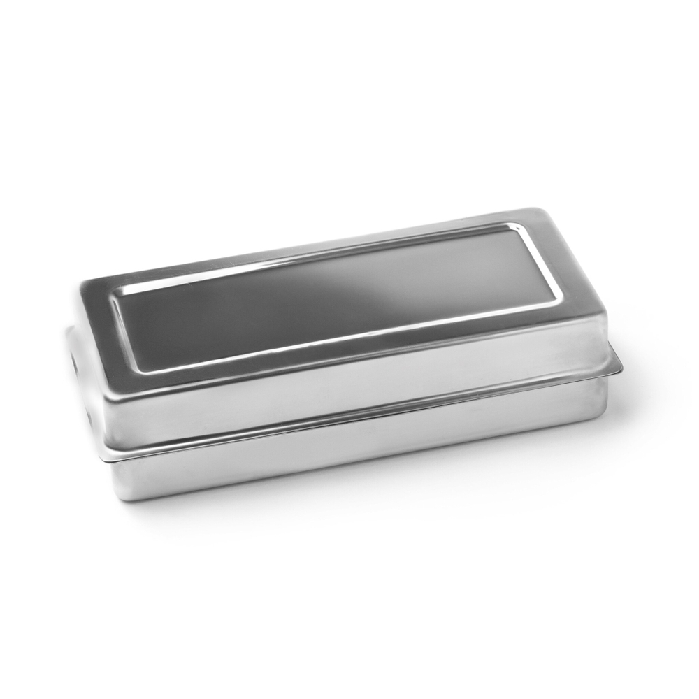 Лоток стоматологический с крышкой ЛМСК 195*90 на 8-инструментов (ст.304) МЕДИКОН