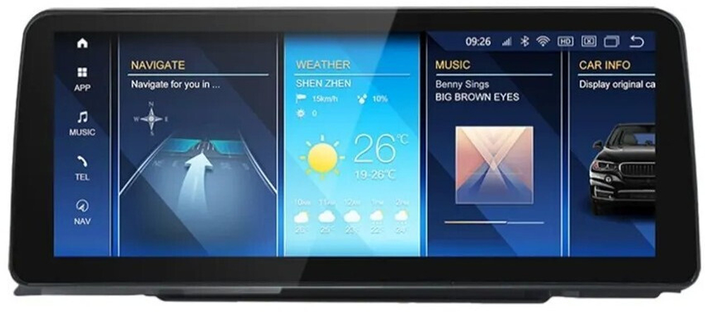 Магнитола BMW X5 (E70), X6 (E71) 2009-2014 CIC - Carmedia MKD монитор 12.3", Android 11, 6Гб+128Гб, CarPlay, 4G SIM-слот