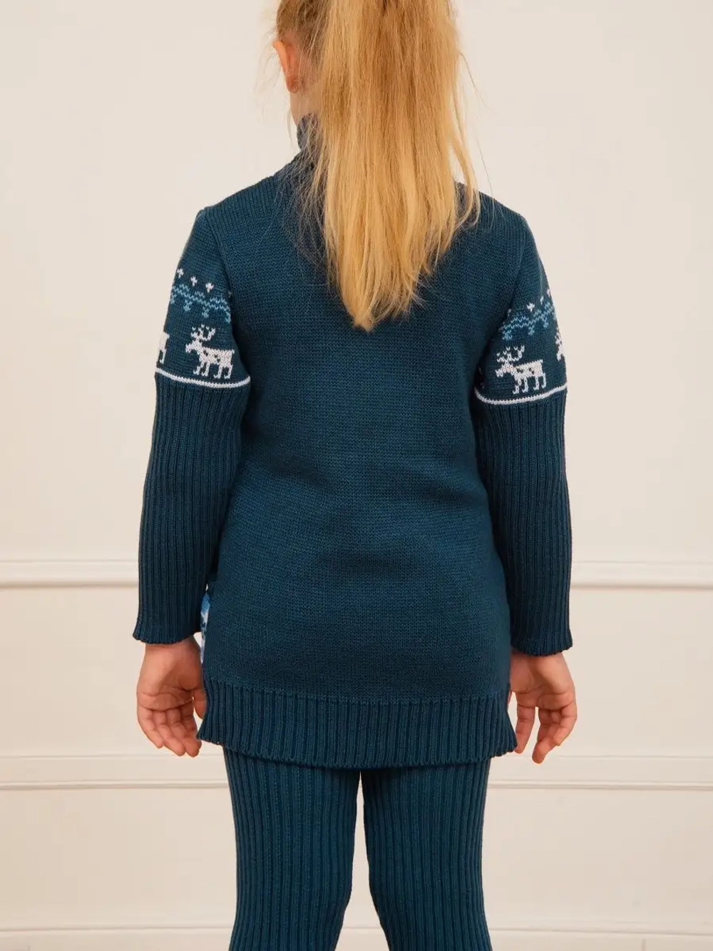 Платье туника вязаное