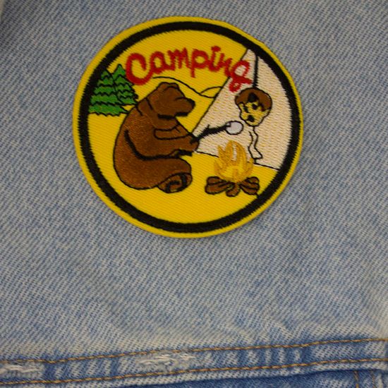 Нашивка на рюкзак и на одежду. It's camping, boy