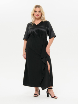 Юбка плюс сайз с отлетным полотнищем