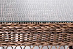 "Асти" лаунж-зона из искусственного ротанга на 4 персоны, цвет коричневый