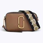 СУМКА MARC JACOBS LOGO STRAP SNAPSHOT FRENCH GREY MULTI