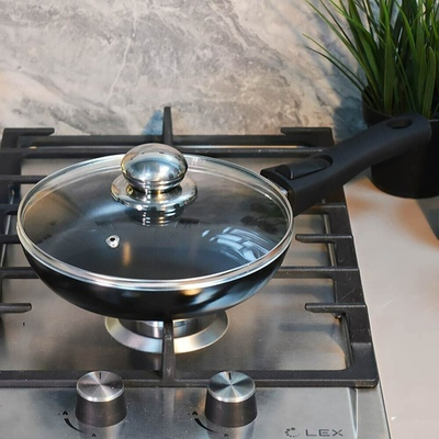 Сковорода 20см "Brilliant" стеклянная крышка