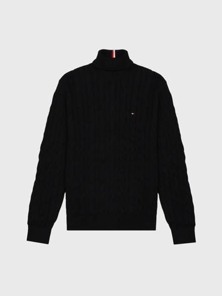 Свитер Tommy Hilfiger Cable Knit Turtleneck Black