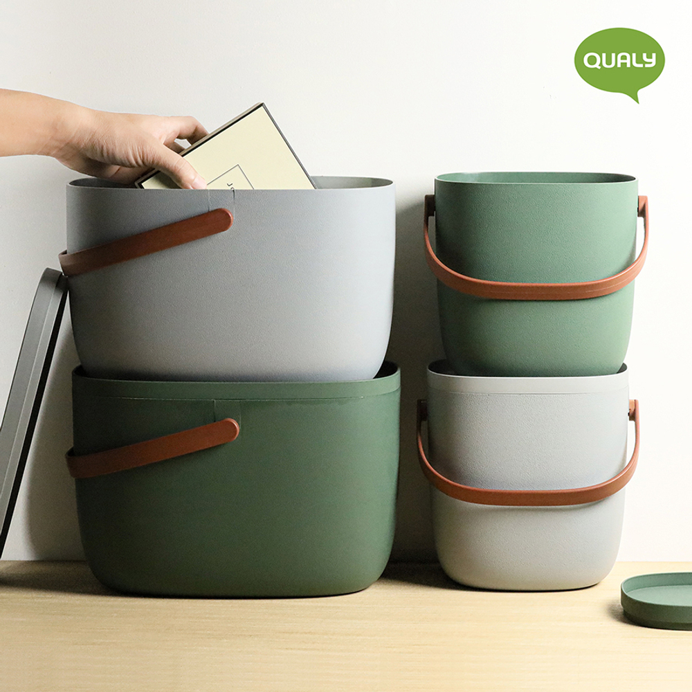 Контейнер для хранения 7л Qualy Stogo серый