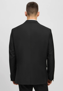 Мужской смокинг двубортный (черный) Б66