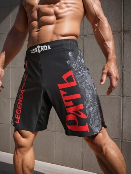 Шорты спортивные тренировочные LEGENDA Рать2 Варяг черный