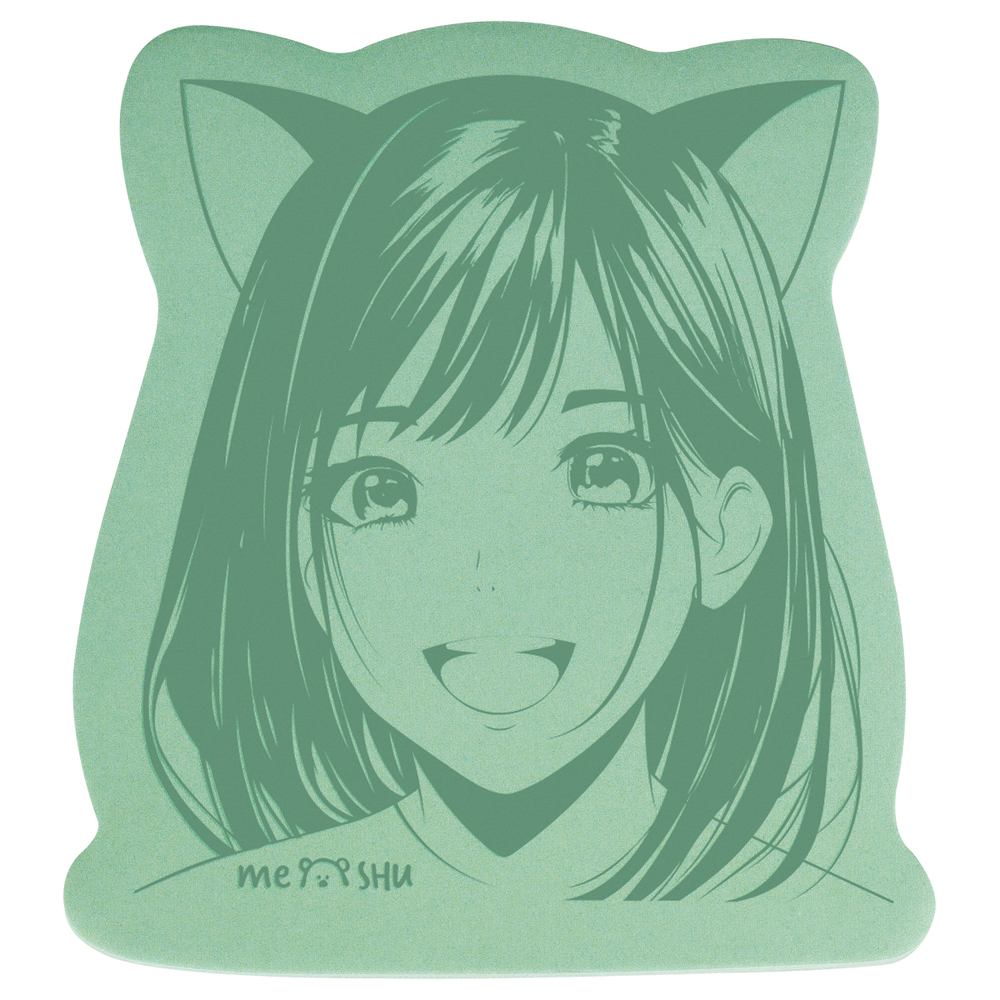 Самоклеящийся блок фигурный MESHU "Anime girl", 40л., европодвес, ассорти