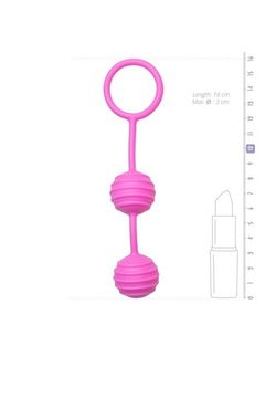 Двойные ребристые вагинальные шарики