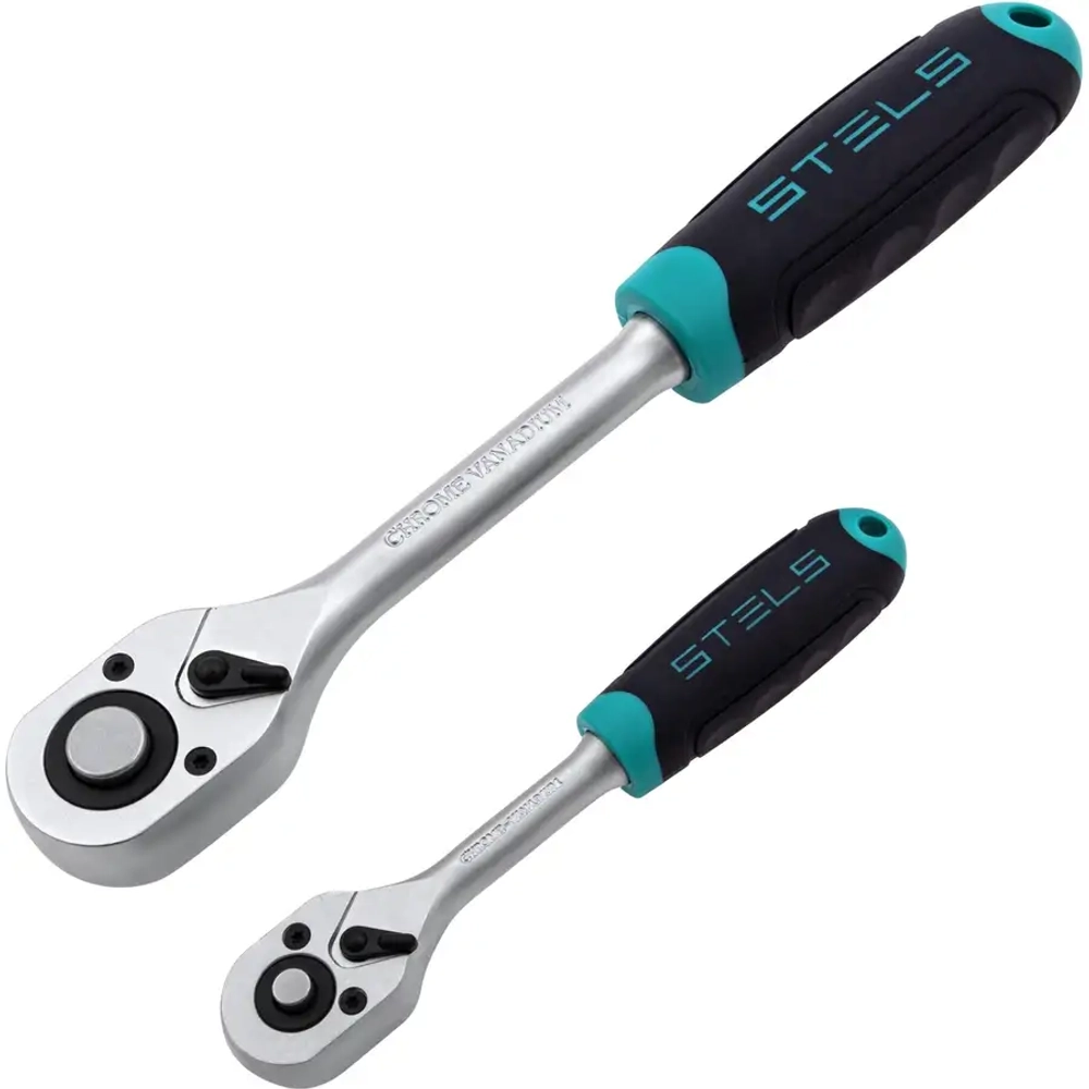 Набор инструментов, 1/2", 1/4", CrV, 76 предм.// STELS 14104