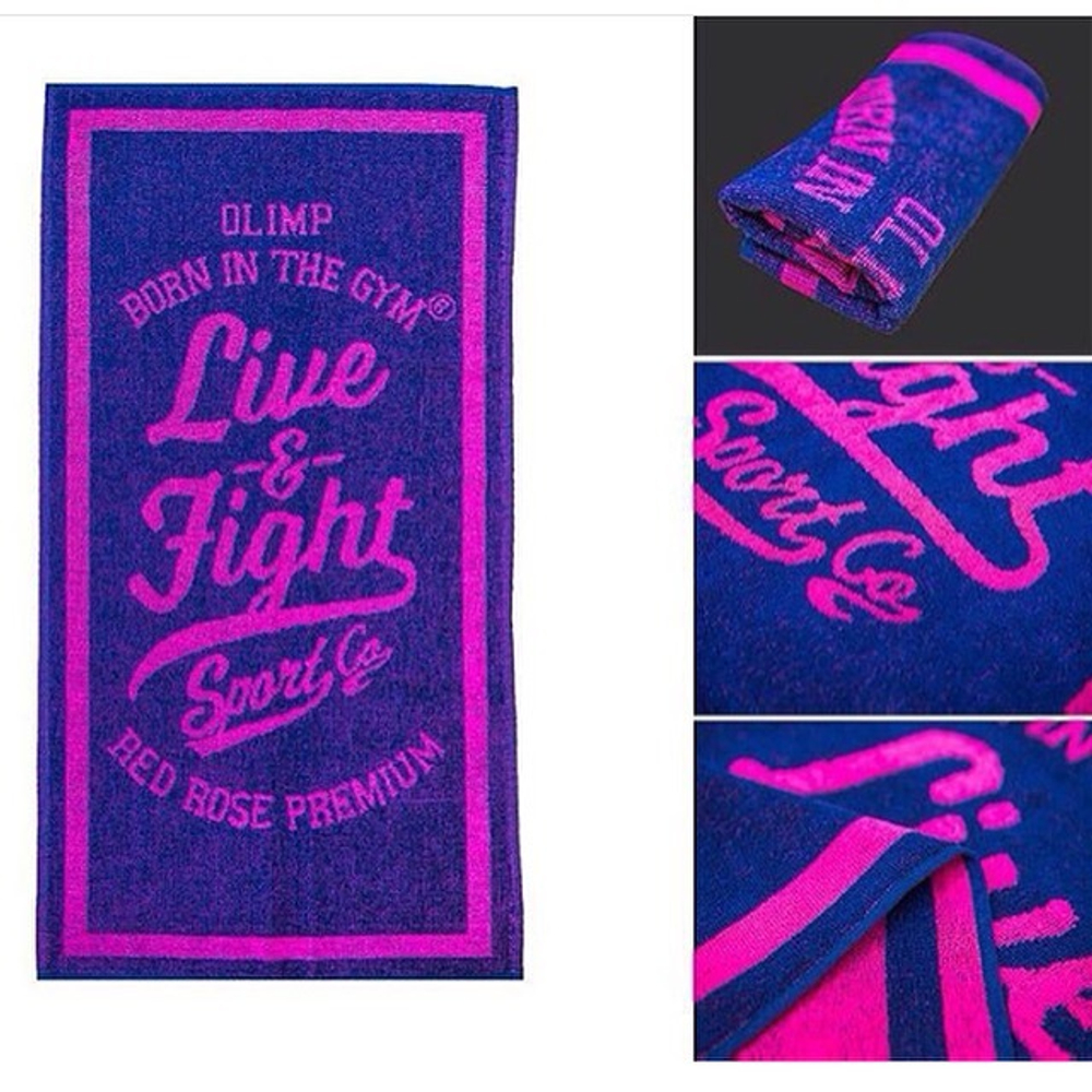 Полотенце Olimp Live & Fight Red Rose Pink 70x40