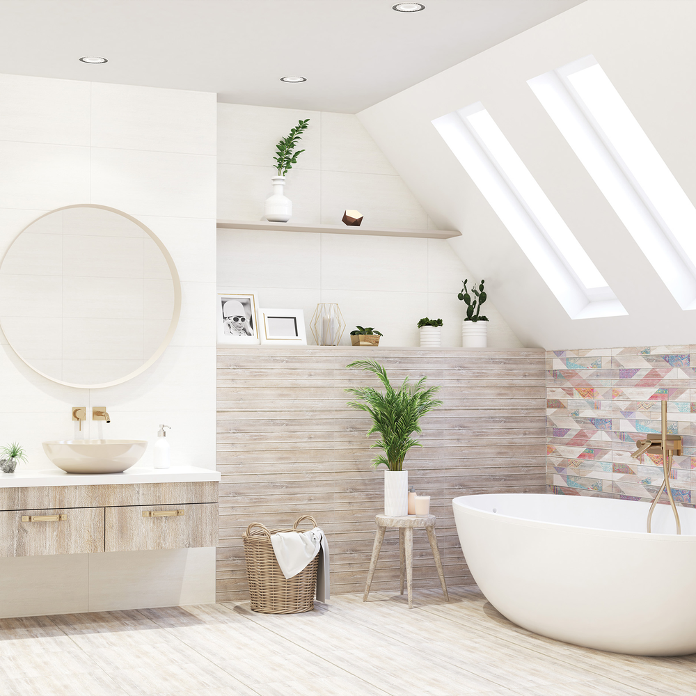 Плитка настенная Azori Shabby 31.5x63 см 1.59 м² дерево цвет бежевый