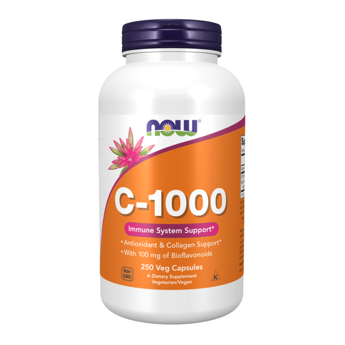 Витамин C 1000 мг, Vitamin C-1000 mg, Now Foods, 250 капсул