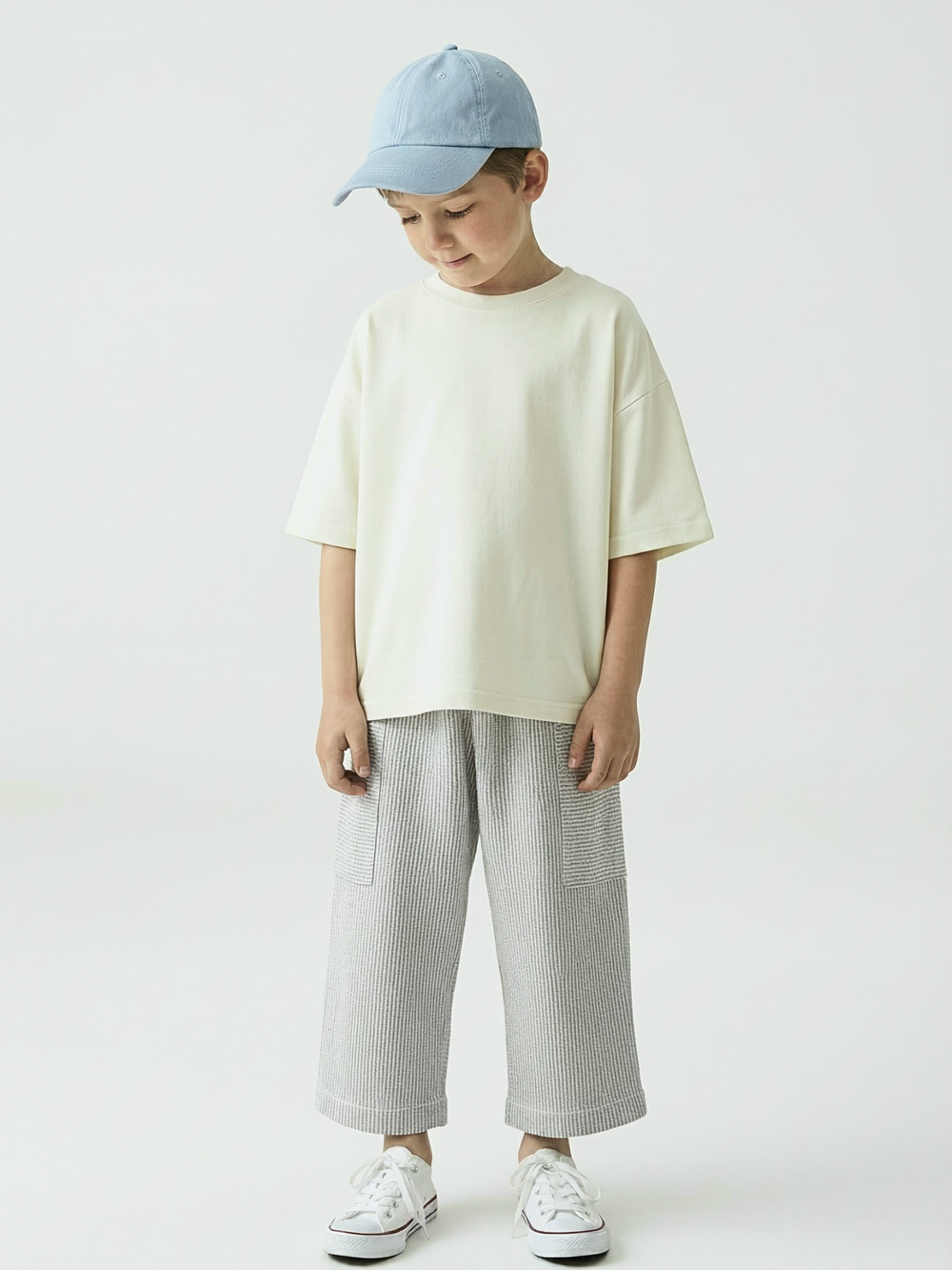 Брюки детские LIGHT серый/полоска