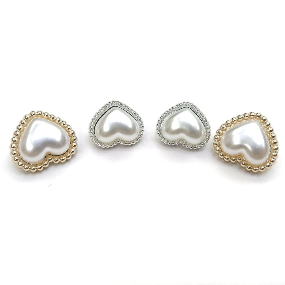 Декоративные жемчужные пуговицы Сердце